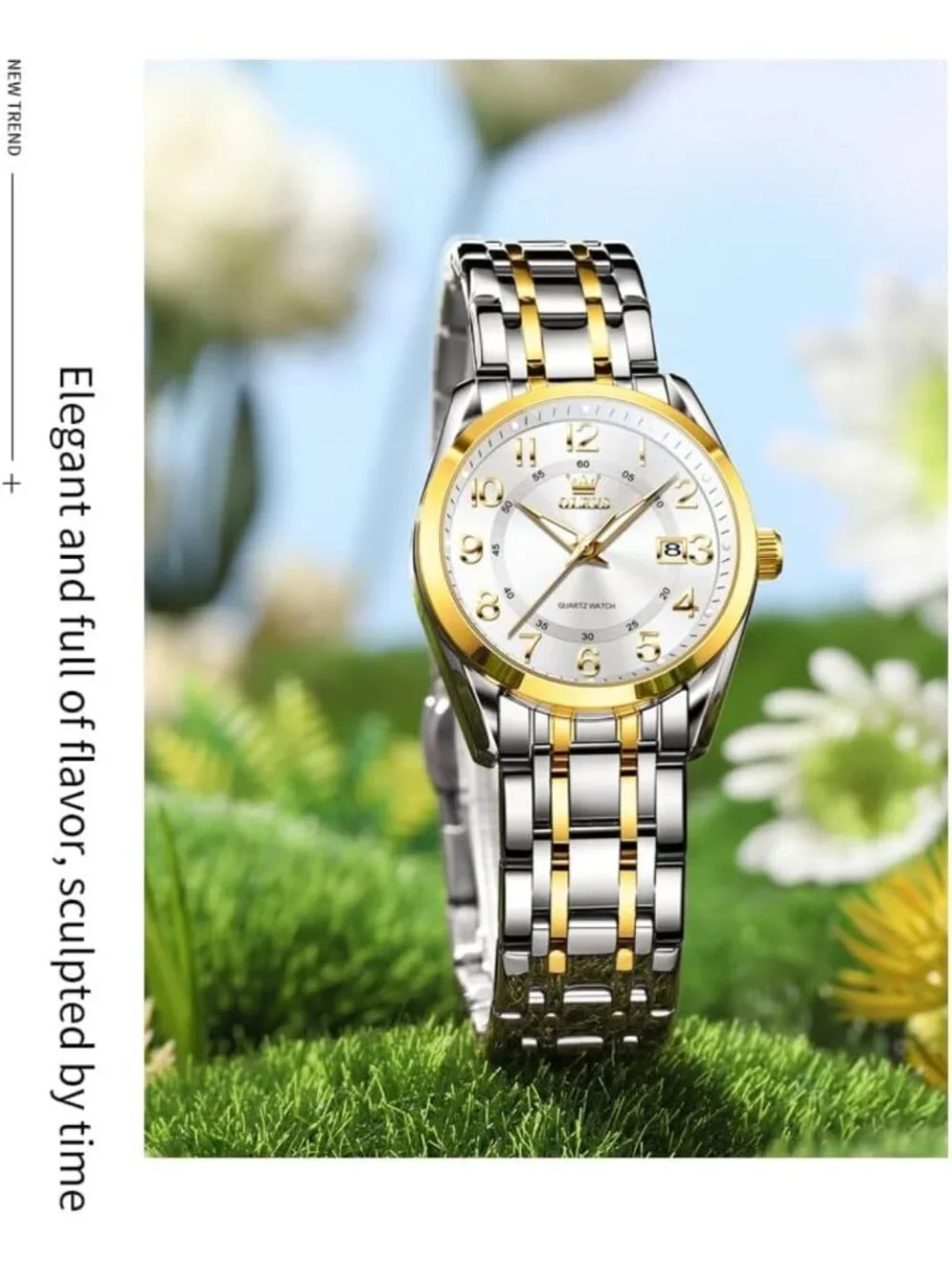 Elegant Stainless Steel Women's Dress Watch - Classic Style Wristwatch for
